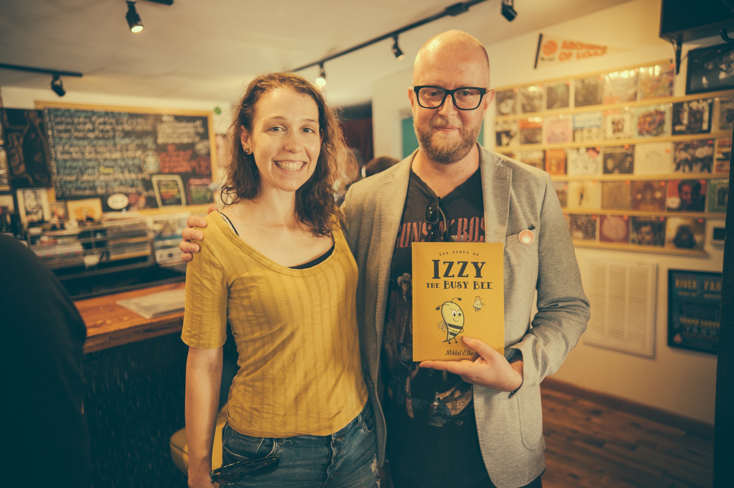 Release party photo — With Megan Hannay, the voice of The Queen