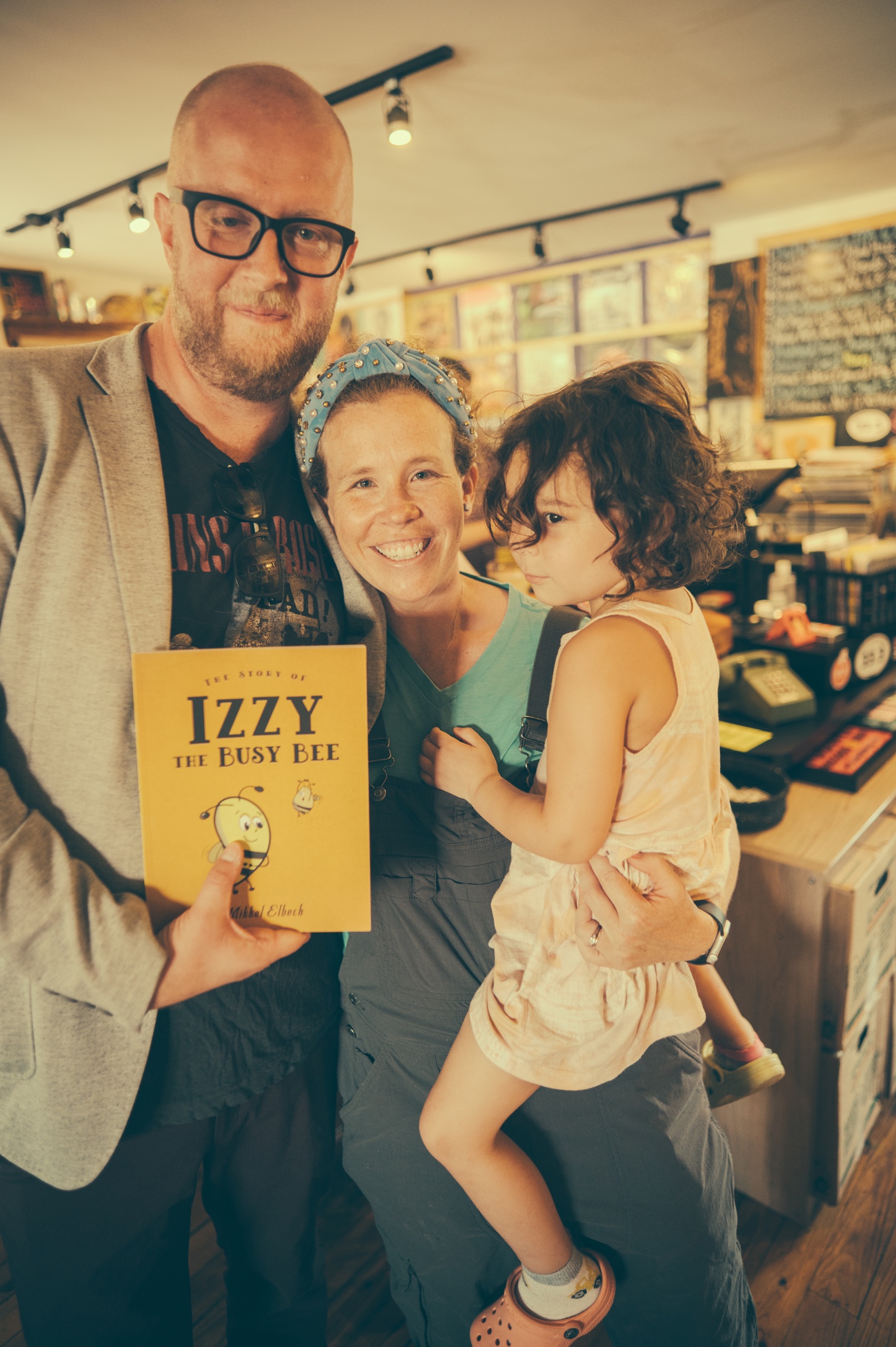 Release party photo — With Sara Peña, the voice of the Waggle Dance Instructor
